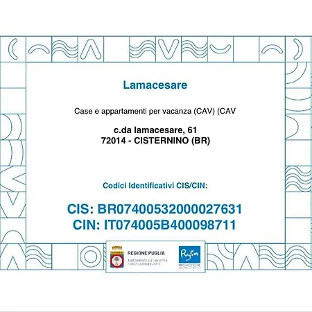 Летний дом Lamacesare *